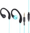 mucro R12 Sports Stereo Wired Earphones, Ear Hook Earbuds with Microphone, Half in Ear Type Over-Ear Buds Headphones
