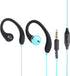 mucro R12 Sports Stereo Wired Earphones, Ear Hook Earbuds with Microphone, Half in Ear Type Over-Ear Buds Headphones