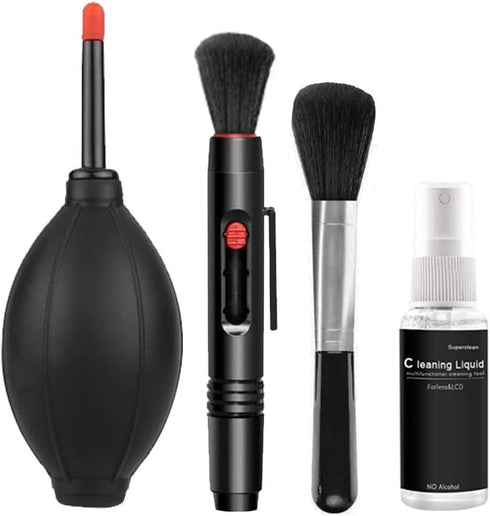 13 in 1 Dust Swiping Air Blower Brush Pen Cleaner Cloth Kit for Digital Video Camera, Computer, Smartphone Screen Lens