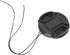 52mm Pinch (52mm)- 4 Pack Camera Lens Cap Center with Lens Cap Leash Hole Bundle Compatible with Nikon Sony Canon DSLR