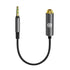Geekria 3.5mm Stereo Male to 4.4mm Balanced Female Adapter Cable, 5-Core Audio Conversion Cord, Aluminum Alloy