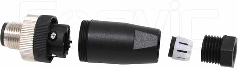 Eonvic M12 4 Pin Male Connector, 12mm A Code Industrial Circular Connector, 2pcs IP67 250V 4A AC/DC Wireable Sensor
