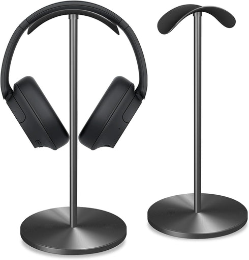 Headphone Holder Stand for Desk, Gaming Headset Stand with Heavy Base, Modern Black Gaming Desk Accessories