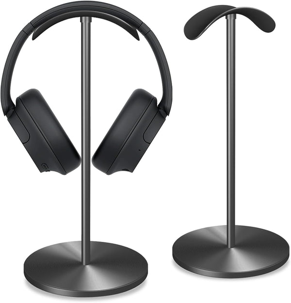 Headphone Holder Stand for Desk, Gaming Headset Stand with Heavy Base, Modern Black Gaming Desk Accessories