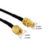 CORONIR 2Pack 33ft WiFi Antenna Extension Cable for Wireless LAN Router, RP-SMA Male to Female Connector