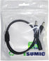 ESUMIC 1 2 DC Power Female to Male Splitter Adapter Cable for LED Strip Light