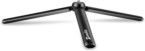 Zeadio Metal Mini Tripod, Desktop Tabletop Stand Tripod with 1/4 Inch Screw for