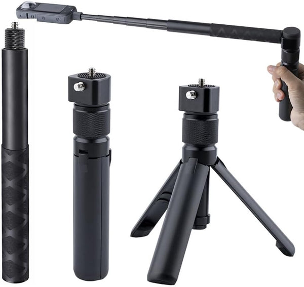 Generic Bullet Time Handle Tripod Rotating Grip with Invisible Selfie Stick for Insta360