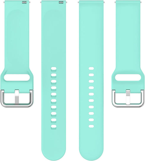 Silicone Watch Band intended for RUIMEN Smart Watch D1 Replacement Watch Band Compatible with RUIMEN D1 (Pink,Teal,White)
