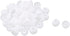 uxcell 50 Pcs Silicone Earbud Tips, 4mm Inner Hole Noise Isolation Covers for Most In-Ear Headphones, White
