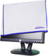 (22W x16H x3D) Computer Monitor dust Cover for Flat Panel LCD-Silky Smooth Anti-Static Vinyl with Blue Trim