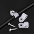 Hicarer 50 Pack R-Type Cable Clip Wire Clamp, White, with 50 Screws for Wire Management