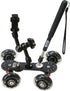 Vidpro SK-22 Professional Skater Dolly, Rolling Slider for DSLR Cameras & Camcorders, 25 Lbs Capacity