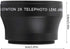 Telephoto Lens with Lens Case, 37mm 2X Conversion Lens for Any Camera with 37mm Lens Thread