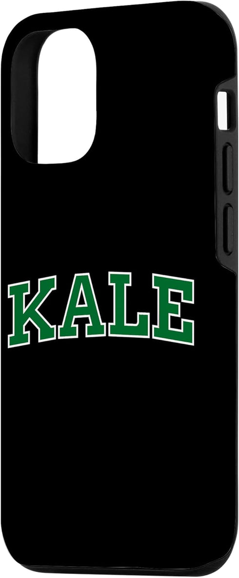 KALE UNIVERSITY VEGAN VEGETARIAN FUN TEES 12/12 Kale University Leaf Green Organic Gardener Go Vegan Case for iPhone
