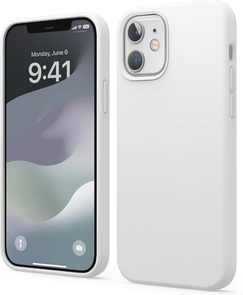 elago Compatible with iPhone 12 and iPhone 12 Pro Case, Liquid Silicone, Full
