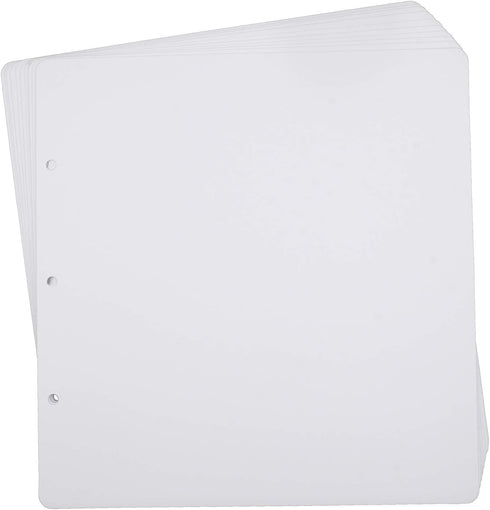Double Sided Scrapbooking Refill Pages, 10 Sheets, 9.84x10.24" No Acid Thick Craft Paper for ALL ADVcer 10x10 inch