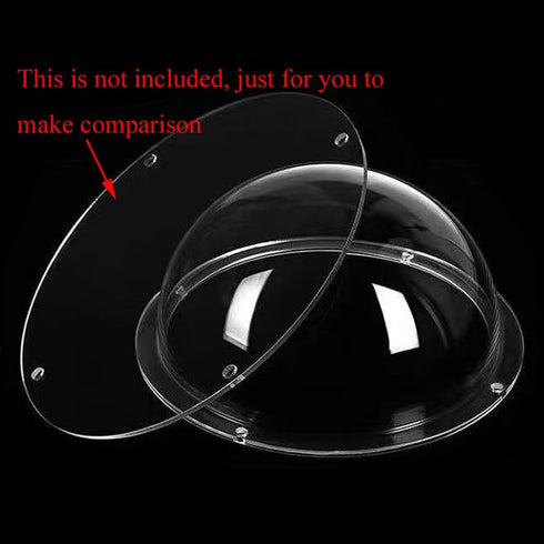 LOTOWELZON 4inch Acrylic Replacement Dome Cover - Transparent Clear Security Camera Housing for Pet Dog Fence Window