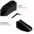 Homoyoyo 55 Inch Tv Stand Legs with Screws for Tvs, Television Table Support Pedestal Feet, Stable Black Desktop Mount