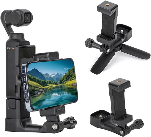 Fergio OSMO Pocket 3 Front Phone Mount Accessories, 1/4” Thread Screw, Used with Tripod and Expansion Mount
