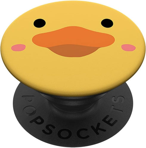 Funny Yellow Rubber Duck Duck Face Cute PopSockets Adhesive PopGrip