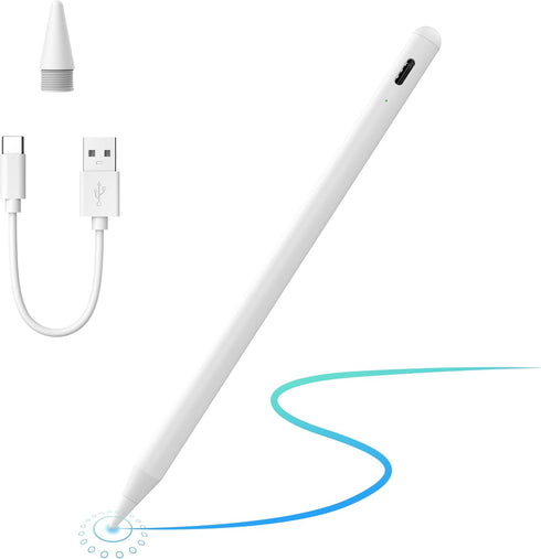 Bluetooth Stylus Pen for iPad Pro 12.9-inch (5th Generation) 2021 Model A2378 A2461 A2379 A2462, Camera Shutter Remote