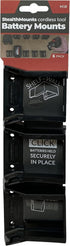 StealthMounts Battery Holder Compatible with Milwaukee M18 (6 Pack) - Black, Made in the UK