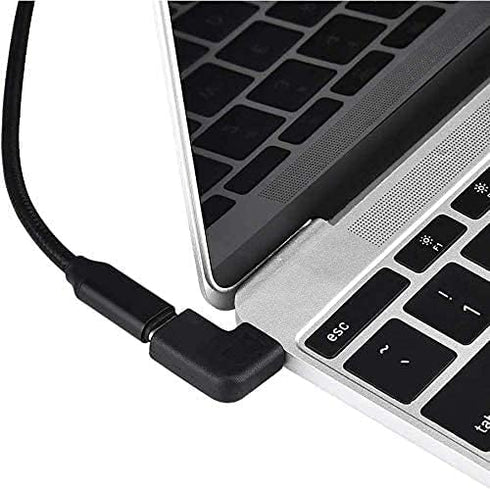 USB-C 90 Degree Angle Adapter, 2 Pack Male to Female Right & Left Angled USB 3.1 Type-C Extension