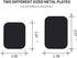 Best Tek Mount Metal Plate - Phone Magnet Sticker, 8 Pack for Magnetic Mount