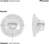 Pioneer TS-F1634R 2-Way Coaxial Car Audio Speakers, Full Range 6.5" Round Speakers 200W Max