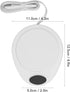 Adjustable Electric Beverage Heater for Ceramic Coffee Cups - USB Mug Warmer (White)