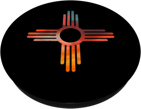 New Mexico State Zia Vintage Retro-Modern Design PopSockets PopGrip: Swappable Grip for Phones & Tablets