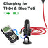 AGVEE 2 Pack 3ft Mini USB Cable, Braided Durable USB-A to Mini-B Charger Cord for TI-84, Garmin GPS, Go-Pro Hero, Red