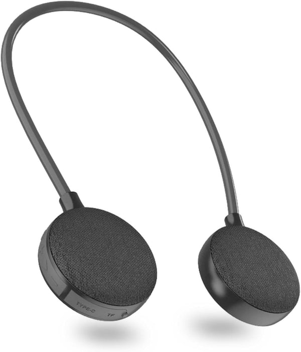 Neckband Bluetooth Speaker EBS-906, Bluetooth 5.0, Built-in Mic, 10H Playtime, Portable Wireless Speaker (Black)