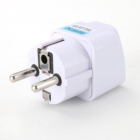 ANRANK UE3360AK 2 Packs Universal AU US UK to EU Europe Plug AC 250V Power Travel Adapter, White