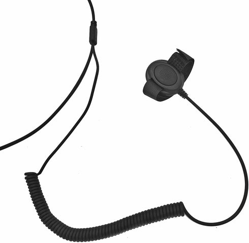Ptt Mic Earpiece - Two Way Radio Headset Behind The Head Ear Piece for Midland 2 Pin Walkie Talkie
