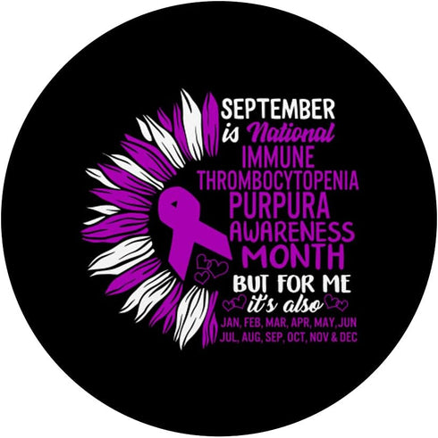 September National ITP Awareness Month Auto-Immune Purpura PopSockets Swappable PopGrip