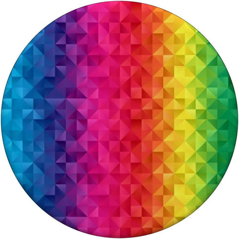 Rainbow Colored Polygon Motif PopSockets Standard Grip