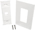 Tripp Lite Single-Gang 1-Port Universal Keystone Wall Plate, White for Cat5/6/6a, USB, HDMI