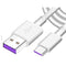 Super Charging Cable Replacement for Huawei P30 Pro, 5A Supercharge USB Type C, 3.3FT Fast Charge Cable, White
