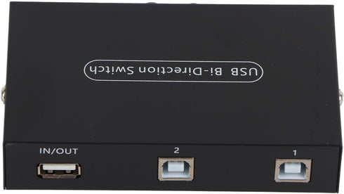 ASHATA USB 2.0 Peripheral Sharing Switch, 2/4 Port Manual Sharing Switch for PC Printer Scanner, Compatible with