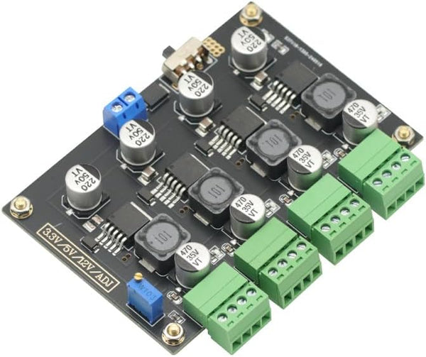 GODIYMODULES LM2596 Multi Channel Switching Power Supply 3.3V/5V/12V/ADJ Adjustable Voltage Output Power Supply