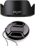 EW-60F Lens Hood & 55mm Lens Cap Compatible with Canon M50II M50 M100 Camera kit EF-M 18-150mm F3.5-6.3 Lens (1+1 Pack)