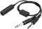 Headset Adapter Cable - U174 Helicopter to General Aviation Headset Adapter with Dual GA Plugs