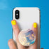 4 Pack Phone Grip,Cell Phone Holder for Smartphone,Finger Expanding Kickstand Stand - Pink Purple Rose Gold Marble