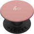 White Initial Letter H Heart Minimalist Rose PopSockets Standard PopGrip