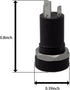 Maxmoral 6PCS Stereo Panel Mount Jack, 3.5mm Audio Video Jack Socket, Black