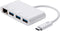 Monoprice USB-C 3-Port USB 3.0 Hub and Gigabit Ethernet Adapter, Plug-n-Play, Supports Up To 5Gbps Data Rate,