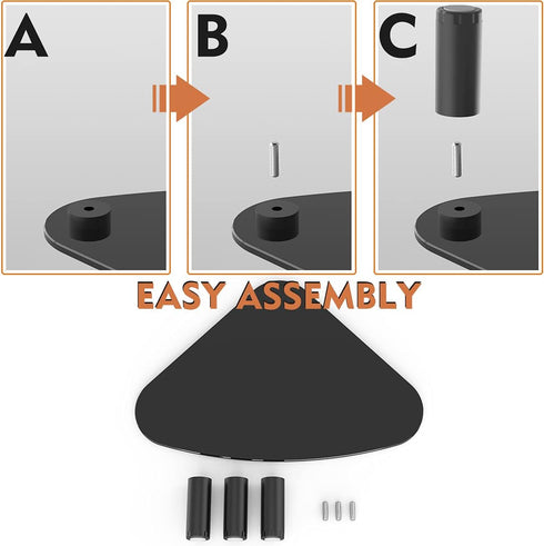 2 Pack HD01B-203 Hemudu Computer Monitor Riser | Triangle Save Space Desktop Corner Stand for Computer Monitor & Laptop