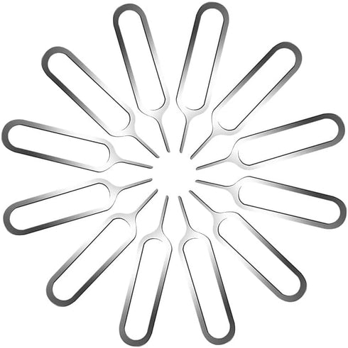 Generic 10pc Sim Card Eject Pins, Tools Compatible with iPhone, Tray Remover Eject